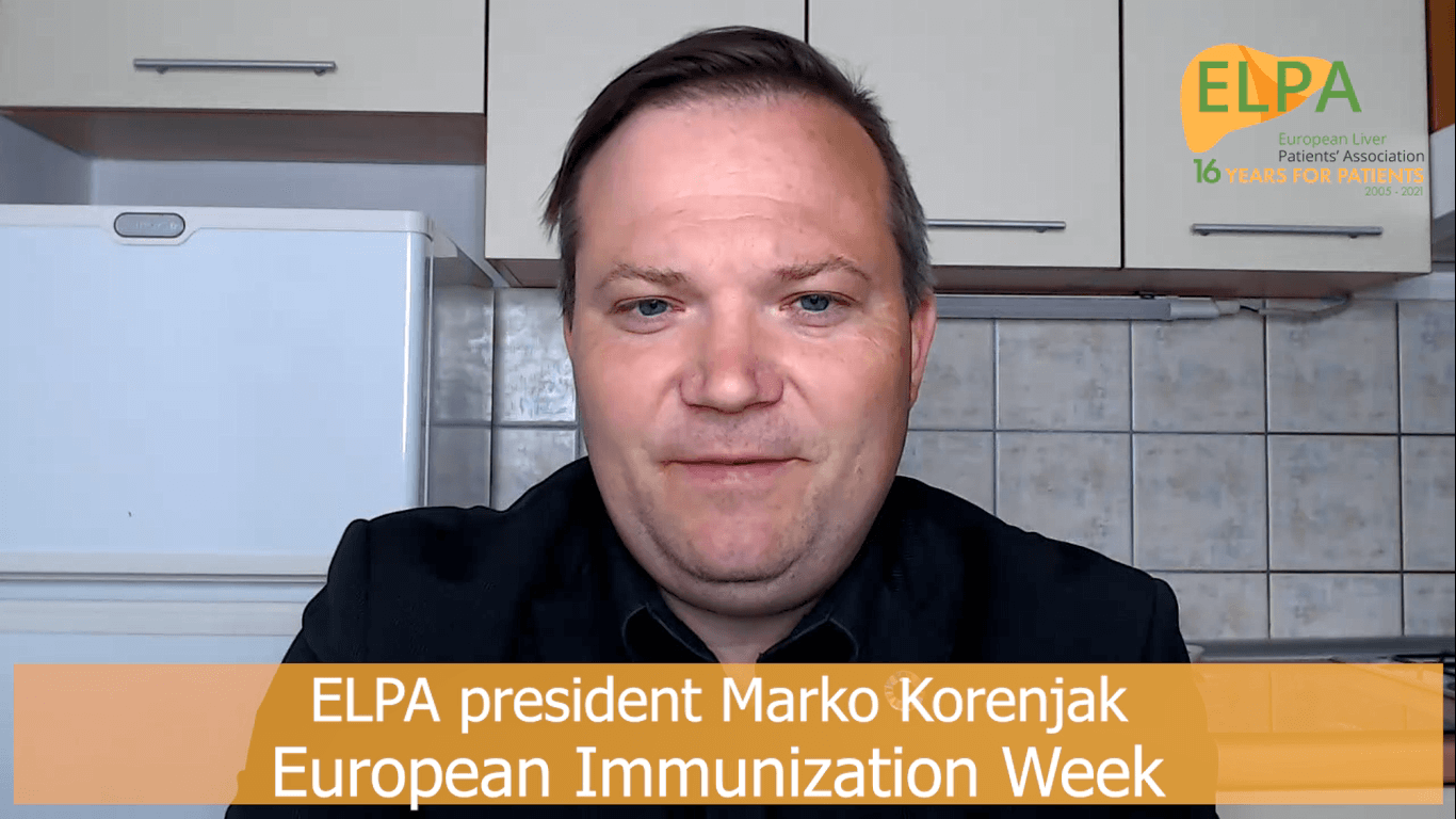 ELPA president Marko Korenjak-European Immunization Week
