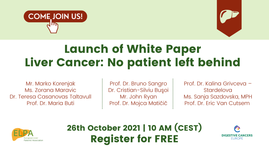 Launch of White Paper, Liver Cancer: No Patient Left Behind  Jointly with DiCE